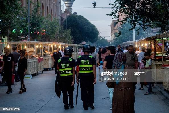 Police in Xinjiang